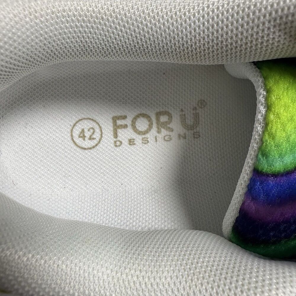 ForU Designs Breathable Lightweight Walking shoes Sneakers Sz 11 Rainbow Colors - Picture 6 of 7